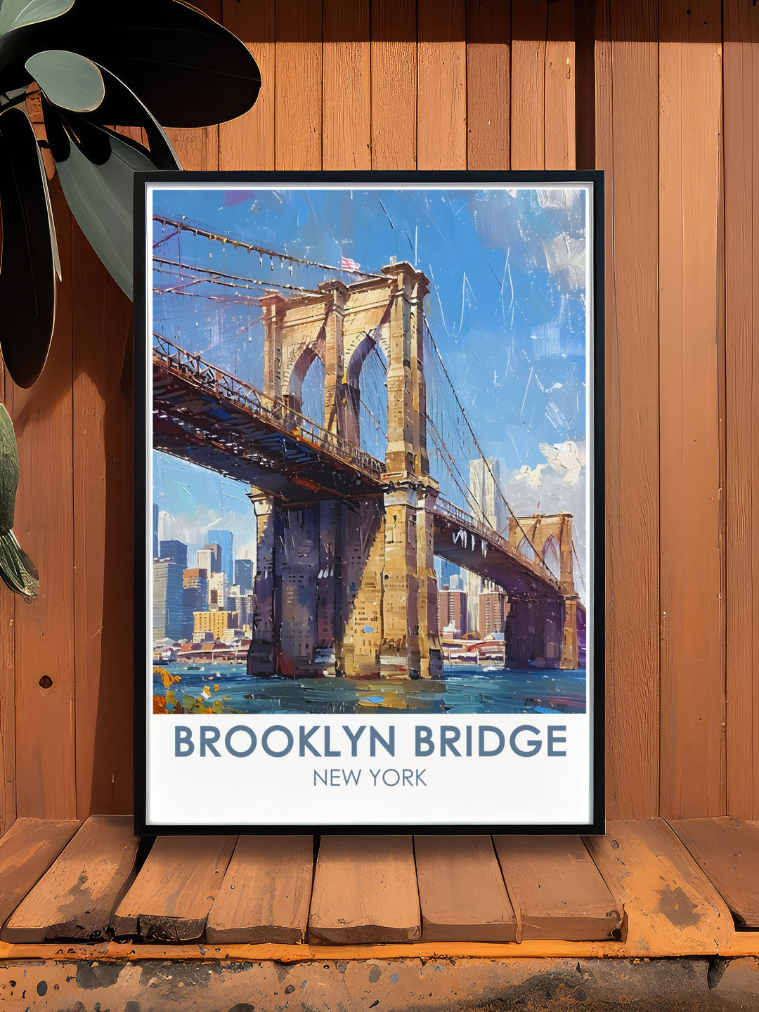 Brooklyn Bridge framed prints adding a contemporary style to your home decor ideal for modern art lovers and stunning living room pieces