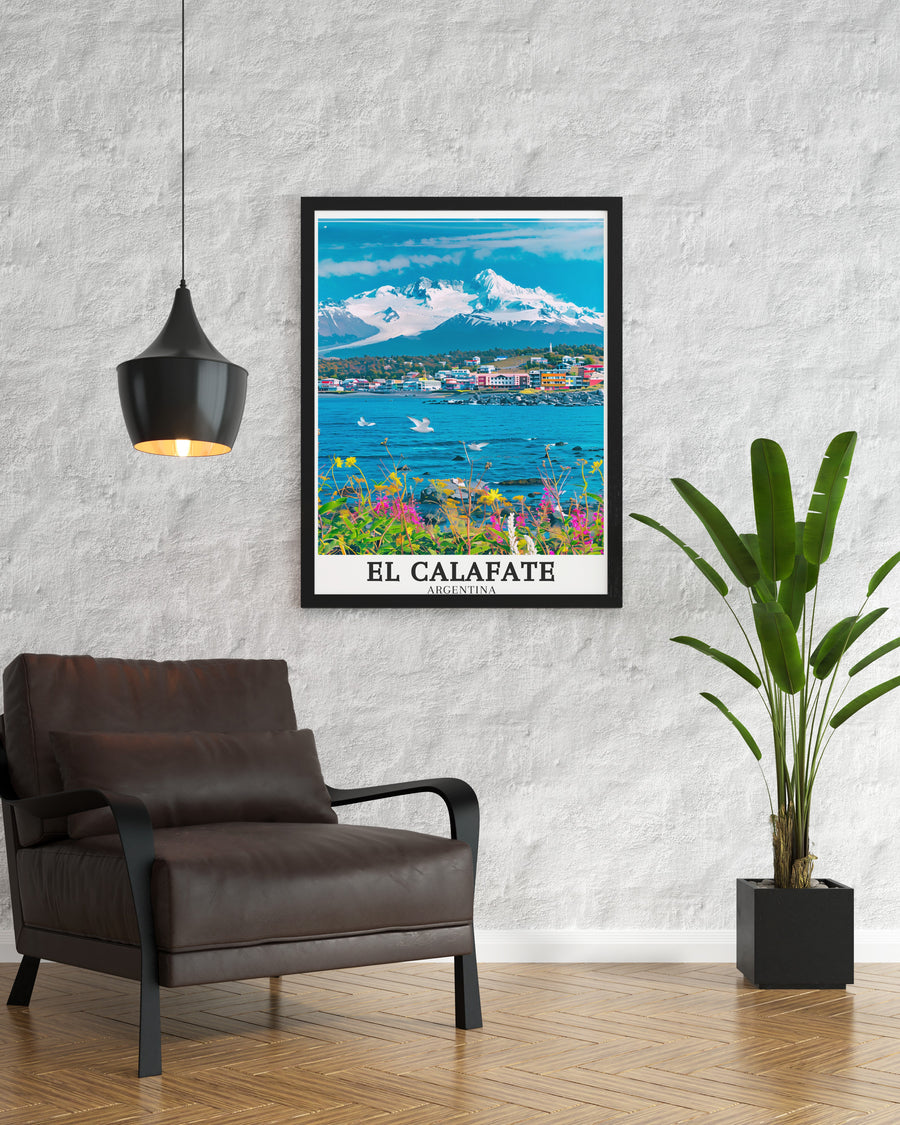 This beautiful wall art piece of Laguna de los Tres showcases Argentinas most pristine natural landscape. Featuring breathtaking views of mountain peaks and tranquil waters, it adds a peaceful and adventurous touch to your home. Ideal for Argentina art lovers and travelers seeking a daily reminder of Patagonias beauty.