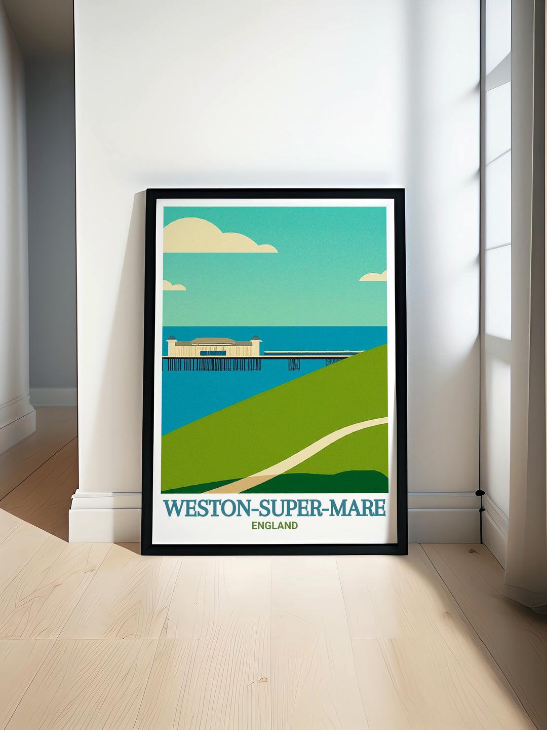 Bristol vintage poster celebrates the citys rich history and modern charm, with a detailed depiction of its urban landscape. This artwork is perfect for collectors of vintage travel art and those who want to add a piece of Bristols dynamic character to their home or office.