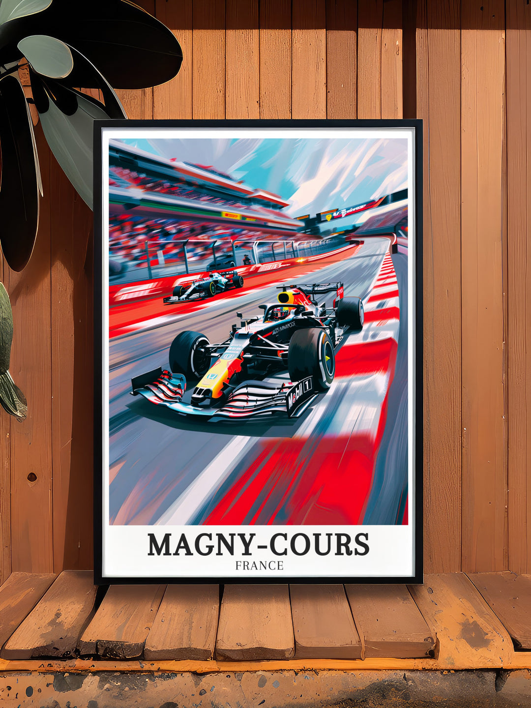 This Magny Cours art print highlights the world renowned Bugatti Circuit and Circuit de Nevers Magny Cours, capturing the essence of French motorsport. Perfect for racing enthusiasts, this print brings the excitement of the track to any space.