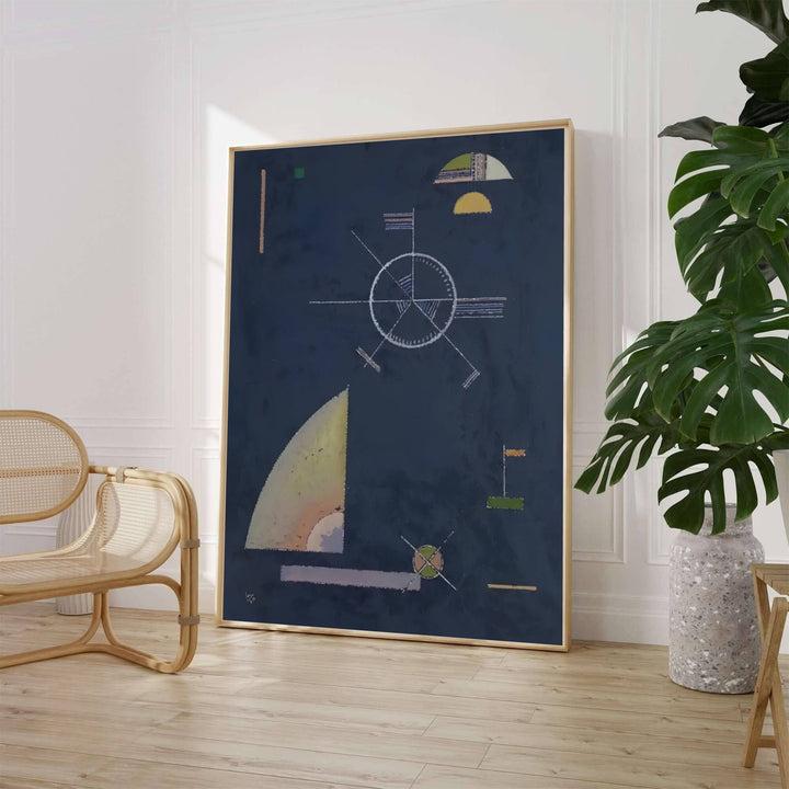 Characterized by deep charcoal background tones, muted sectoral color gradients, and haunting psychological depth, this Wassily Kandinsky Dull Gray print captures the intellectual essence of modernist abstraction. Art lovers can acquire this striking wall art through MapYourDreams, where it comes in versatile formats such as delicate matte art prints, durable framed posters, and ready-to-hang canvas wraps.