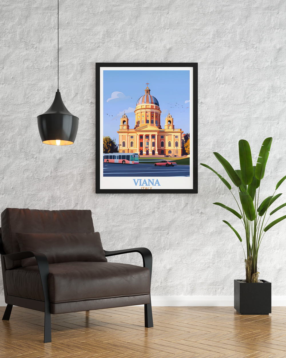 Portugal art featuring Viana Do Castelo paired with Superga Basilica prints offers stunning travel art decor showcasing historic landmarks from both countries perfect for anyone looking to add a touch of European culture to their home decor.