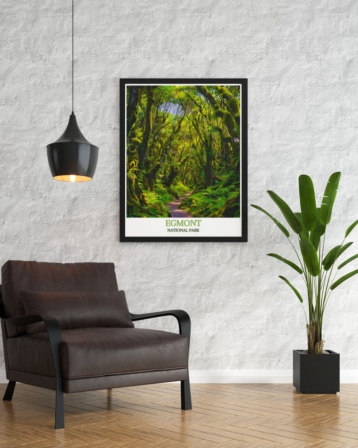 Custom print of Egmont National Park, offering a unique perspective of its diverse landscapes and natural wonders.