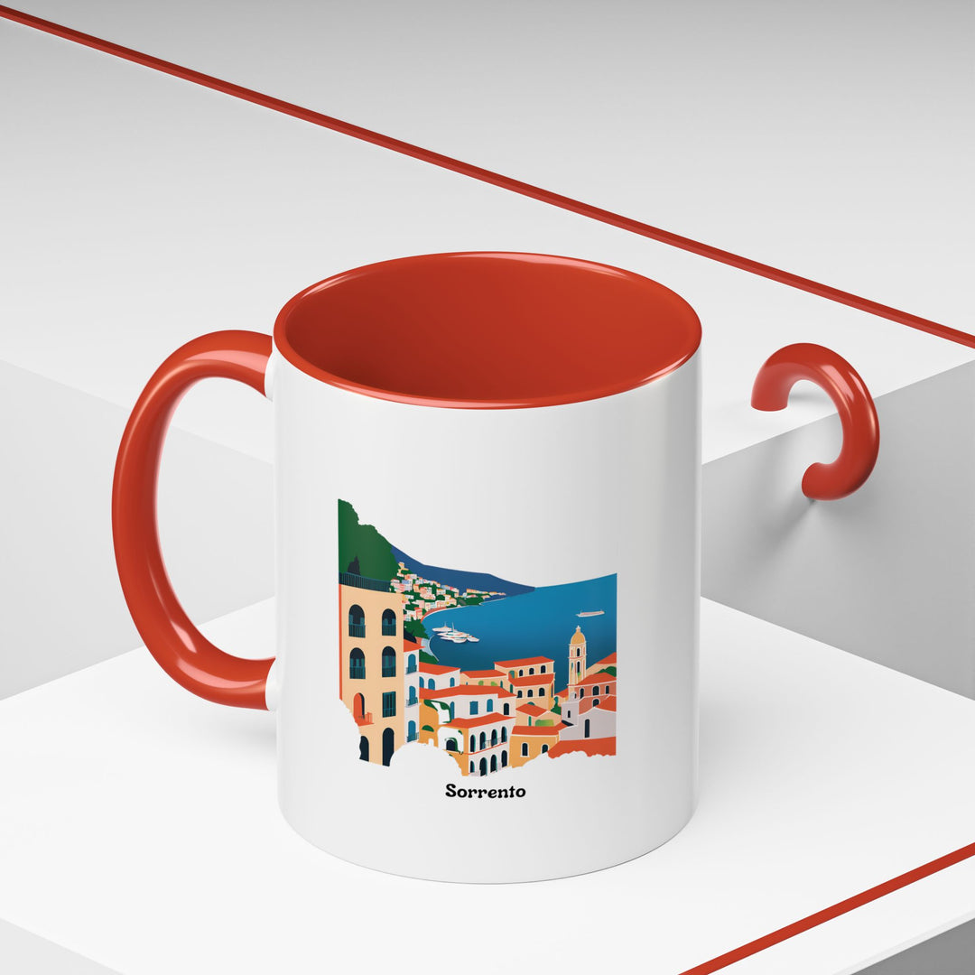 A Sorrento Italy Mug inspired by the beauty of the Amalfi Coast. This ceramic mug is dishwasher and microwave safe, with a bold design that captures the charm of Italy’s coastal landscapes. A great gift for coffee lovers and travelers.