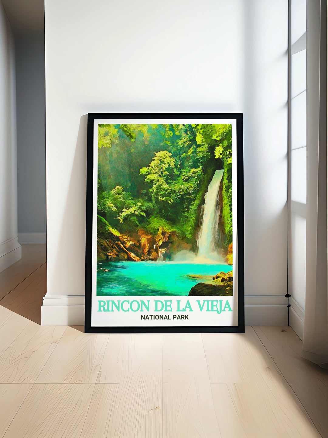 La Cangreja Waterfall in Costa Rica captured in a beautiful print showcasing the natural beauty of Rincon De La Vieja National Park perfect for adding a touch of Costa Rica decor to any space ideal for gifts or as stunning living room decor.