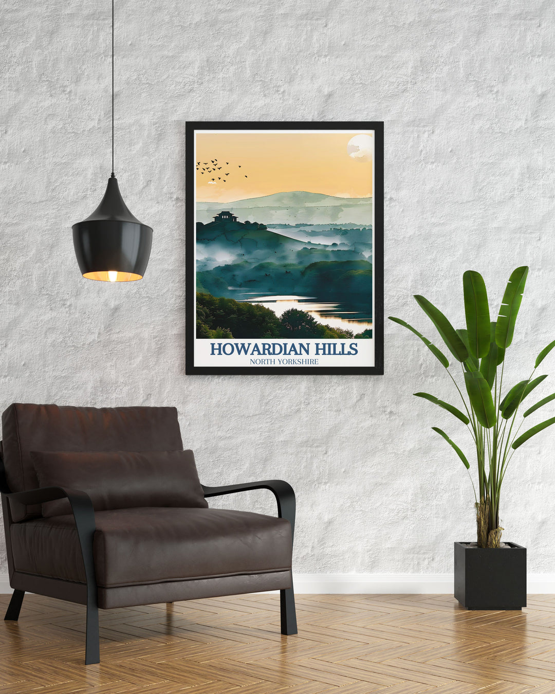 A vibrant fine art print of the Howardian Hills, capturing the rolling hills and lush greenery of North Yorkshire. This piece celebrates the natural beauty and tranquility of the countryside, making it a perfect addition to your home decor.