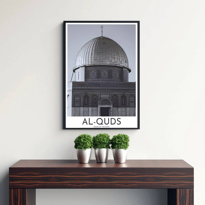 Grayscale tone architectural depiction of Jerusalem&
