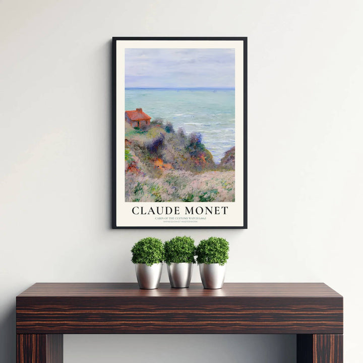 Transporting viewers straight into 19th-century French artistic salons and grand impressionist galleries, this Cabin Of The Customs Watch 1882 art print highlights clifftop architecture and an authentic maritime layout. MapYourDreams offers this heritage piece in versatile formats, from minimalist unframed posters to sophisticated framed structures and rich gallery canvas wraps.