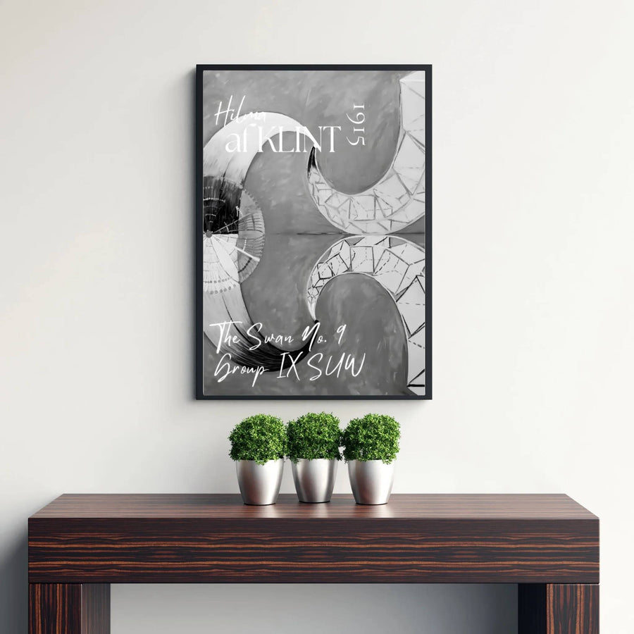 Transporting viewers straight into Stockholm design salons and Nordic galleries, this The Swan No 9 1915 art print by Hilma af Klint highlights precise brushwork and balanced contrast. Offered by MapYourDreams, this artwork is available in flexible options including unframed paper, custom wooden frames, and gallery canvas wraps.