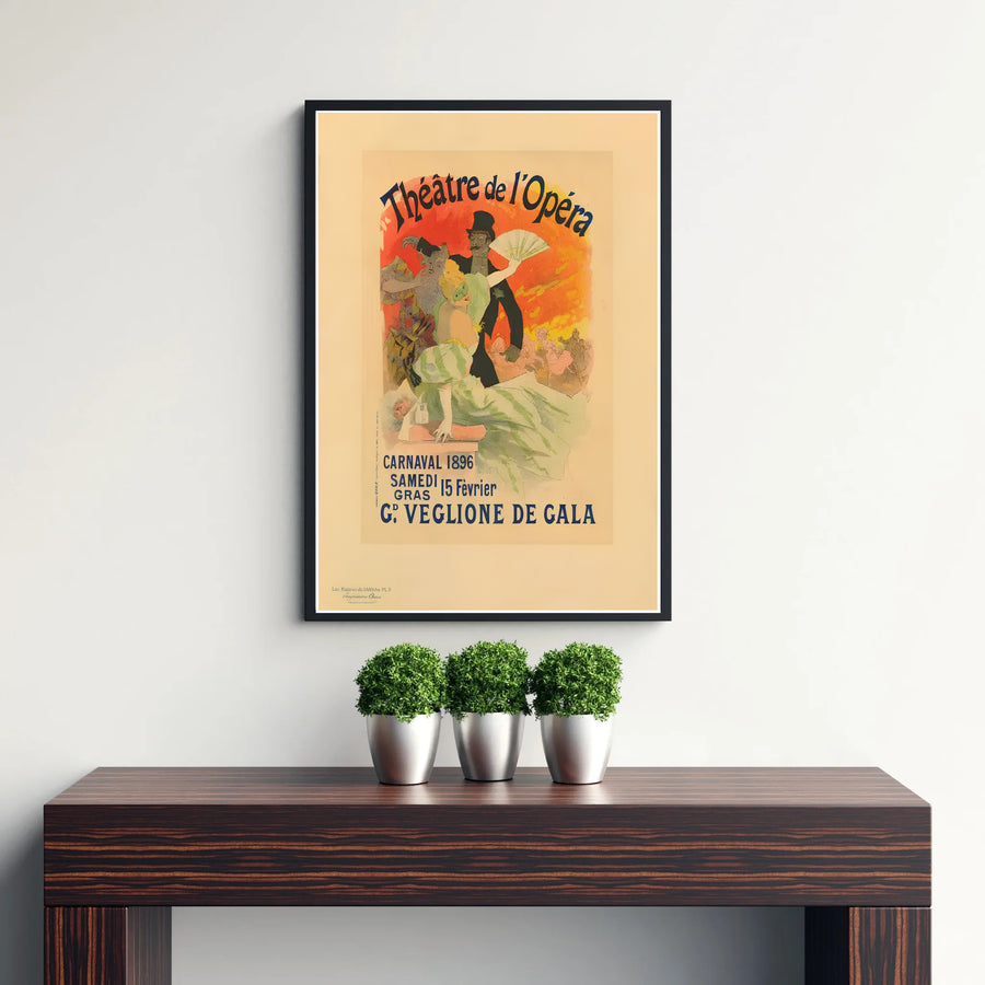 French travel and opera advertisement poster Théâtre de l&