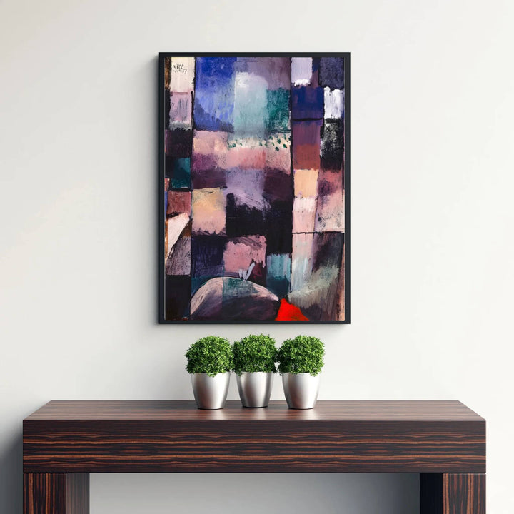 This captivating abstract masterpiece stemming from About A Motif From Hammamet 1914 highlights Paul Klee&