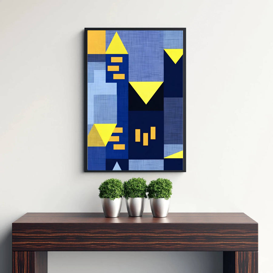 Transporting viewers straight into 1920s European modernist design salons, this Paul Klee Blue Night (Blaue Nacht) art print highlights precise brushwork and a moody, atmospheric nocturnal palette. Offered by MapYourDreams, this artwork is available in flexible options including unframed paper, custom wooden frames, and gallery canvas wraps.