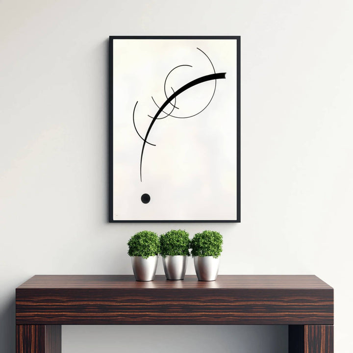 This captivating abstract masterpiece highlights Wassily Kandinsky&