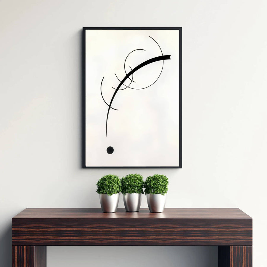 This captivating abstract masterpiece highlights Wassily Kandinsky&