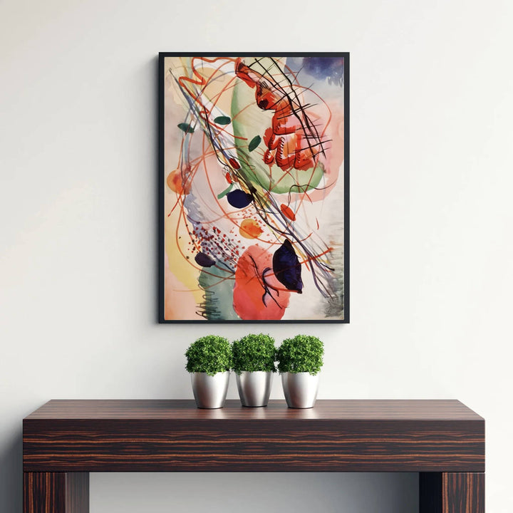 This captivating abstract masterpiece highlights Wassily Kandinsky&