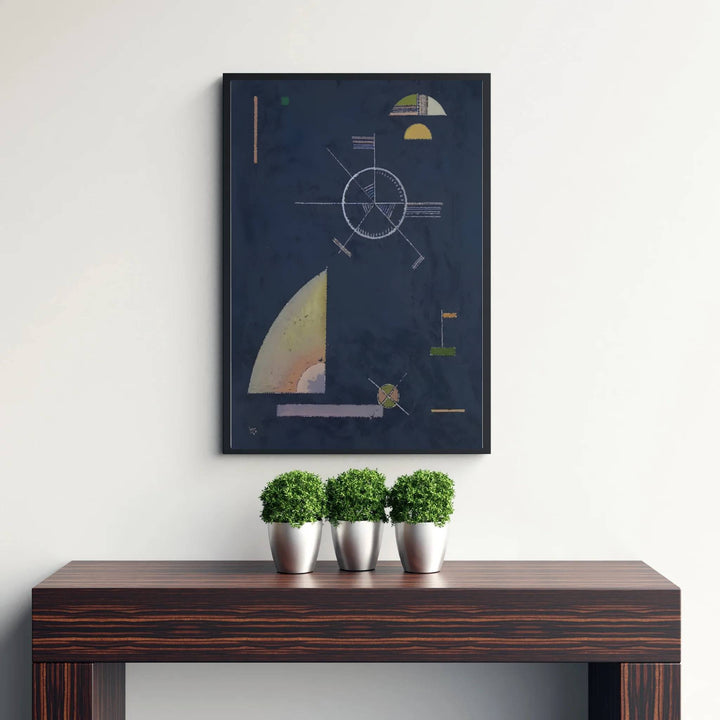 This captivating geometric masterpiece highlights Wassily Kandinsky&