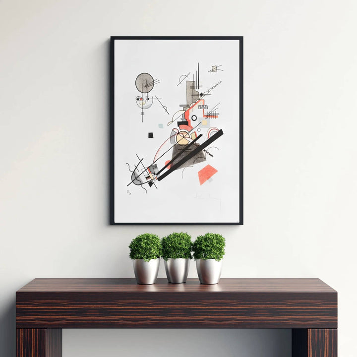 This captivating geometric masterpiece highlights Wassily Kandinsky&
