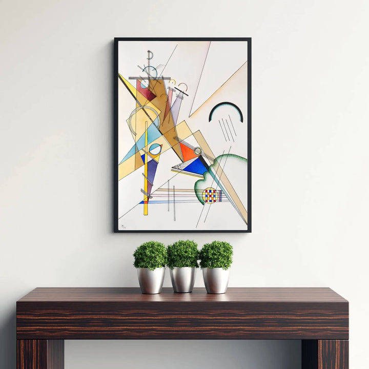 Rich in historical significance and modernist poise, this Wassily Kandinsky Web Gewebe depiction of overlapping networks brings sophisticated Bauhaus elegance into contemporary living environments. Through MapYourDreams, customers can explore various customization choices for this wall art, including unframed editions, handcrafted frames, and durable gallery canvas wraps for seamless decorating.