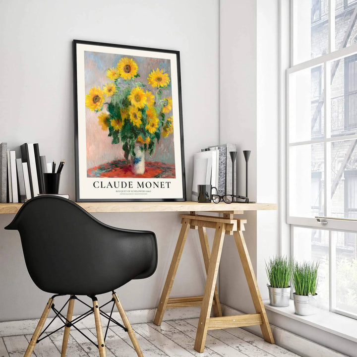 Merging rigorous indoor observation with lyrical impressionist grace from international archival holdings, this intricate Bouquet Of Sunflowers 1881 print brings a sophisticated scholarly ambiance to rooms. MapYourDreams ensures versatile styling through options including lightweight unframed paper posters, sturdy custom framed designs, and premium canvas wall art.