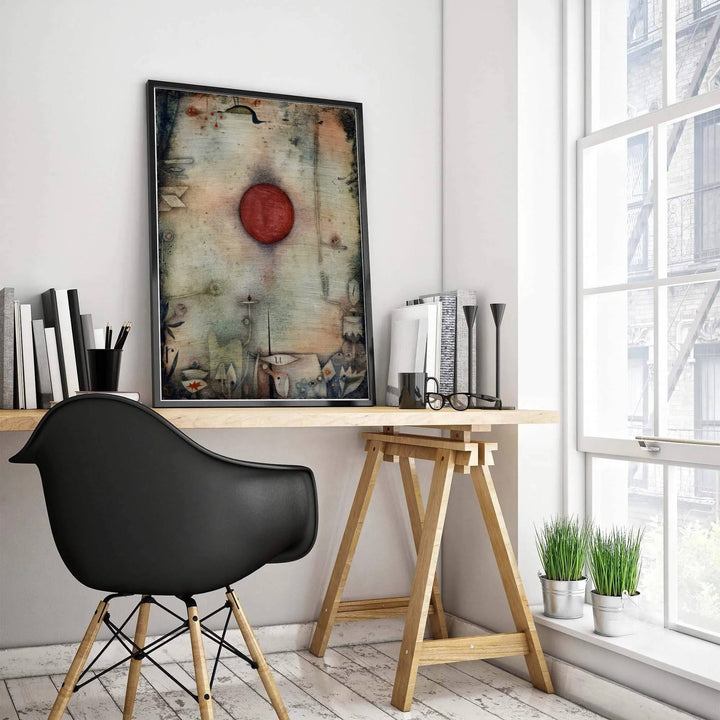 Imbued with the avant-garde spirit characteristic of Ad Marginem 1930, this timeless surrealist print by Paul Klee radiates with quiet intellectual energy and perfect symbolic harmony. Available through MapYourDreams, this wall decor can be ordered in custom sizes across multiple finish formats, including protective framed prints, classic unframed sheets, and gallery canvas wraps.