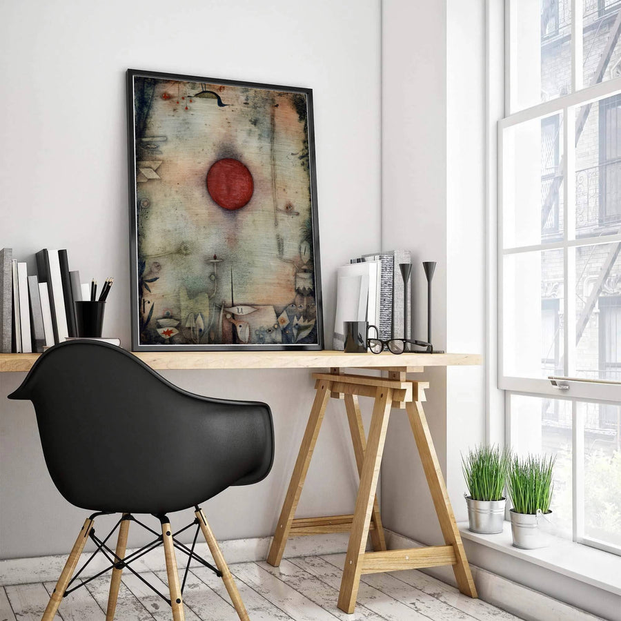 Imbued with the avant-garde spirit characteristic of Ad Marginem 1930, this timeless surrealist print by Paul Klee radiates with quiet intellectual energy and perfect symbolic harmony. Available through MapYourDreams, this wall decor can be ordered in custom sizes across multiple finish formats, including protective framed prints, classic unframed sheets, and gallery canvas wraps.