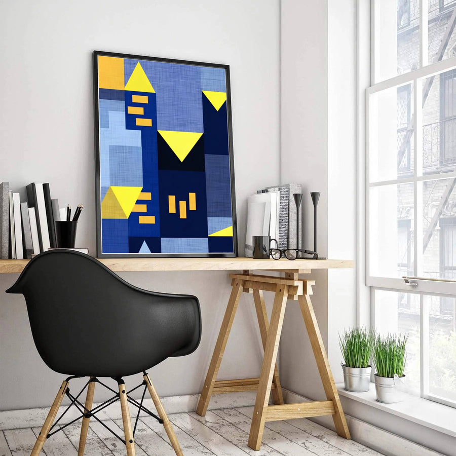 Merging rigorous structural geometry with lyrical midnight symbolism, this intricate Paul Klee Blue Night (Blaue Nacht) print brings a sophisticated, avant-garde ambiance to any contemporary interior setting. Offered by MapYourDreams, this artwork is available in flexible options including unframed paper, custom wooden frames, and gallery canvas wraps.