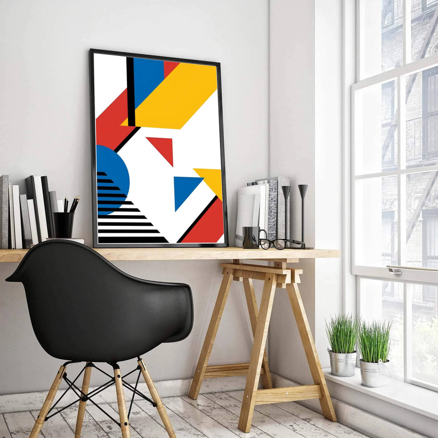 Imbued with the avant-garde spirit characteristic of classic European design schools, this timeless Piet Mondrian geometric poster radiates with quiet intellectual energy and perfect compositional poise. Available through MapYourDreams, this abstract wall decor can be ordered in custom sizes across multiple finish formats, including protective framed prints, classic unframed sheets, and gallery canvas wraps.