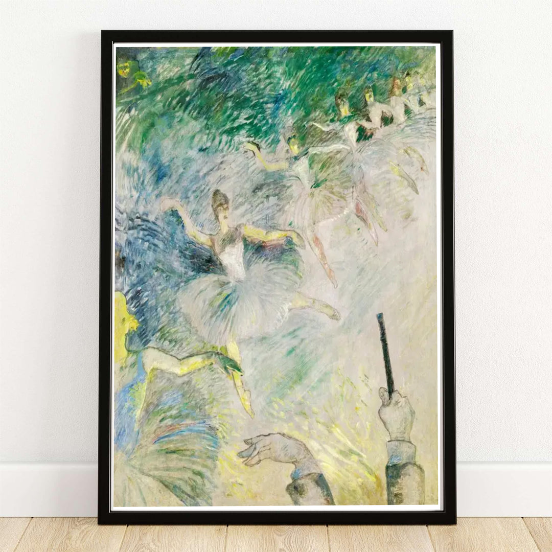 Featuring Ballet Dancers, Henri de Toulouse-Lautrec painted a breathtaking impressionist scene of tutus on stage at a grand opera house in Paris, France. MapYourDreams provides custom framed wall art, unframed fine art paper prints, and gallery canvas options for classic performing arts decor.