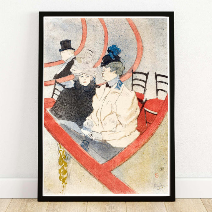 Box In The Grand Tier (1897), Henri de Toulouse-Lautrec captures spectator glamour at Théâtre des Variétés in Paris, France. MapYourDreams provides custom framed wall art, unframed fine art paper prints, and gallery canvas options suited for classic vintage home decor and gallery walls.