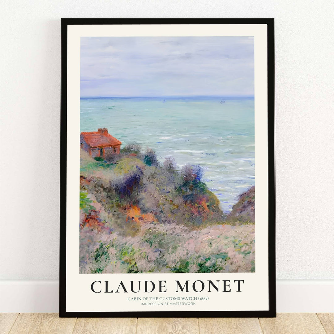 Safely preserved inside the legendary impressionist art archives of the Philadelphia Museum of Art in Pennsylvania, USA, this striking Cabin Of The Customs Watch 1882 poster captures the breezy coastal beauty of Normandy cliffs. Offered by MapYourDreams, this piece is fully customizable, allowing you to choose between sleek unframed paper art print formats, elegant custom wooden framed options, and textured gallery-wrapped canvas displays.