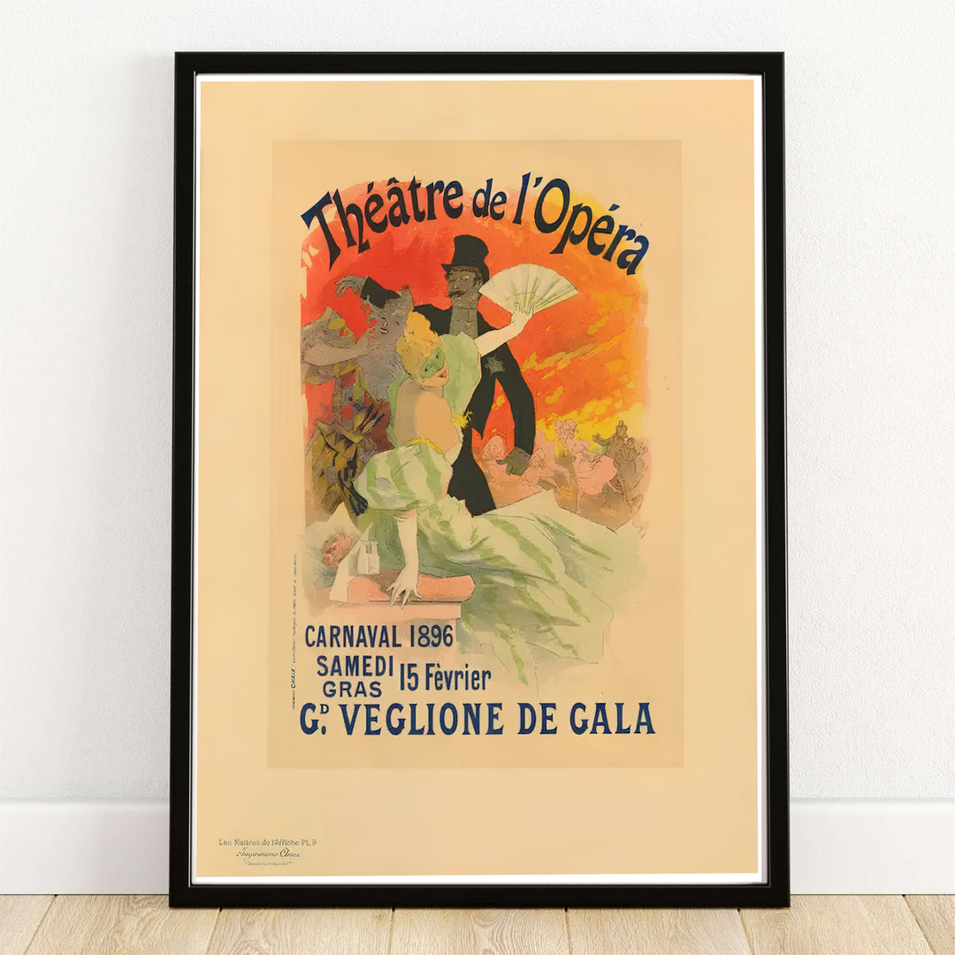 Vintage European graphic print Théâtre de l&