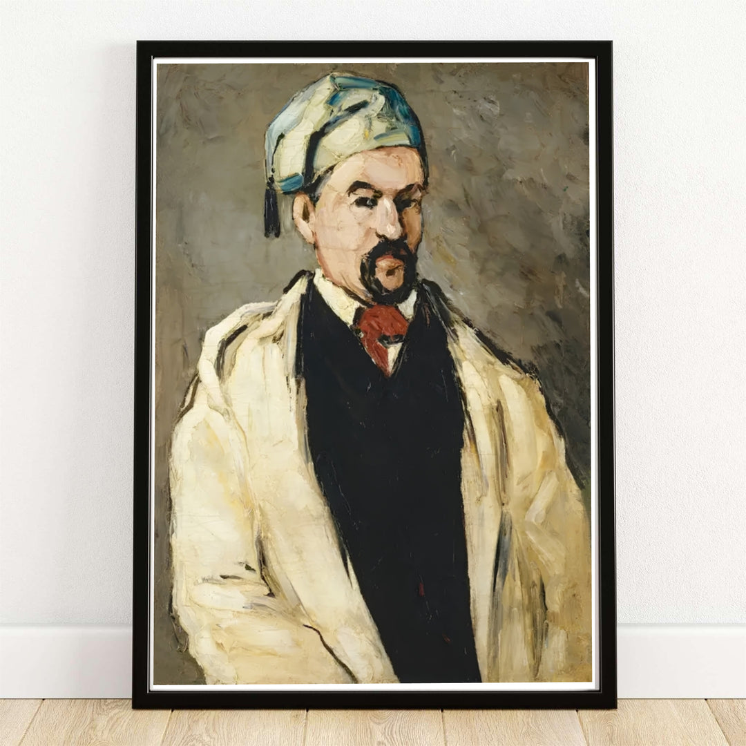 Paul Cezanne The Artists Uncle Dominique 1866 fine art poster depicting a bold palette knife portrait painted in Aix-en-Provence France. MapYourDreams provides custom framed wall art, unframed paper prints, and gallery stretched canvas wall decor options to elevate home decor.