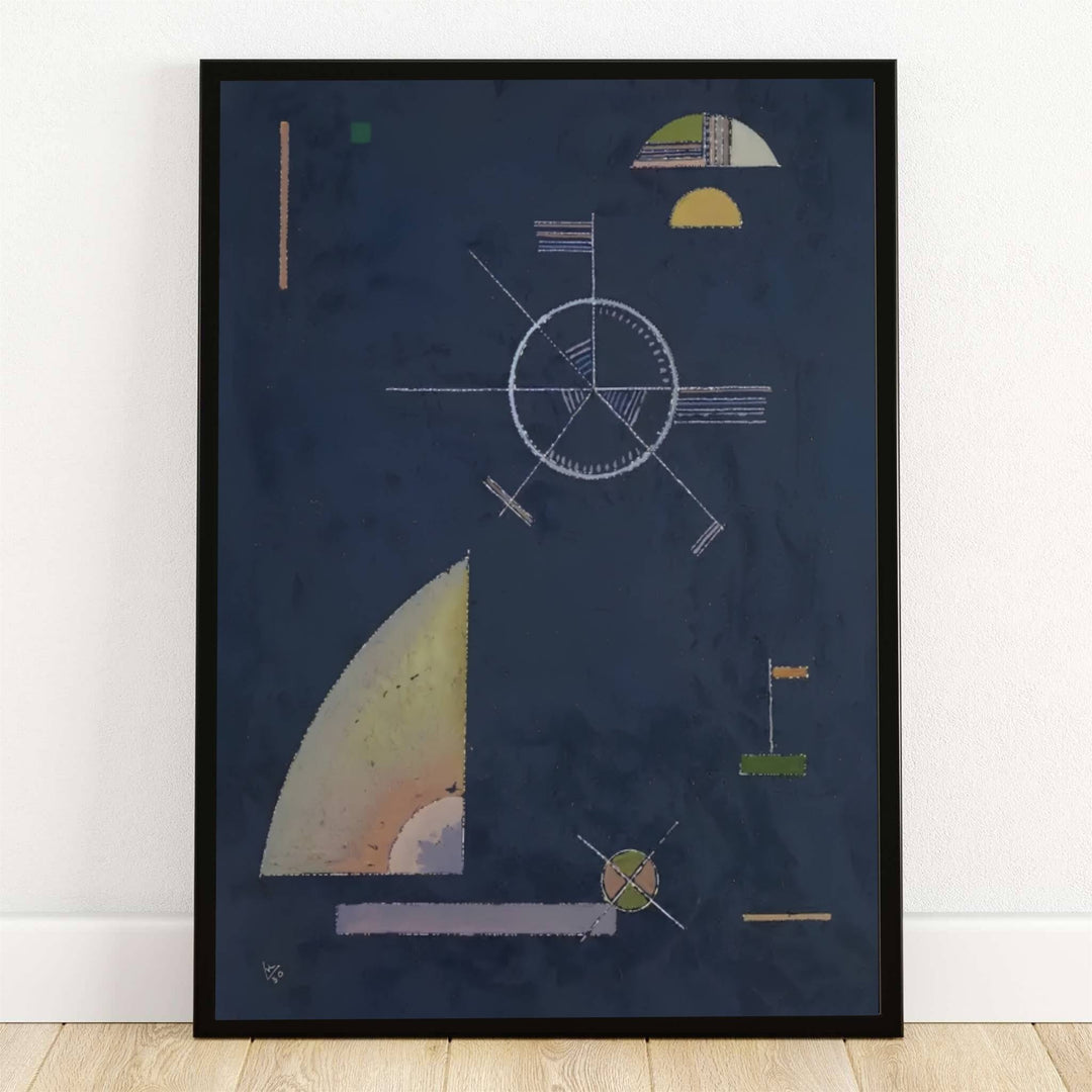Preserved within the esteemed Guggenheim Museum collection in New York, this striking Wassily Kandinsky Dull Gray poster portrays intricate celestial dials and precise vectors. Offered by MapYourDreams, this stunning wall art is available in flexible options including unframed paper, custom wooden frames, and gallery canvas wraps to suit any sophisticated interior decor style.