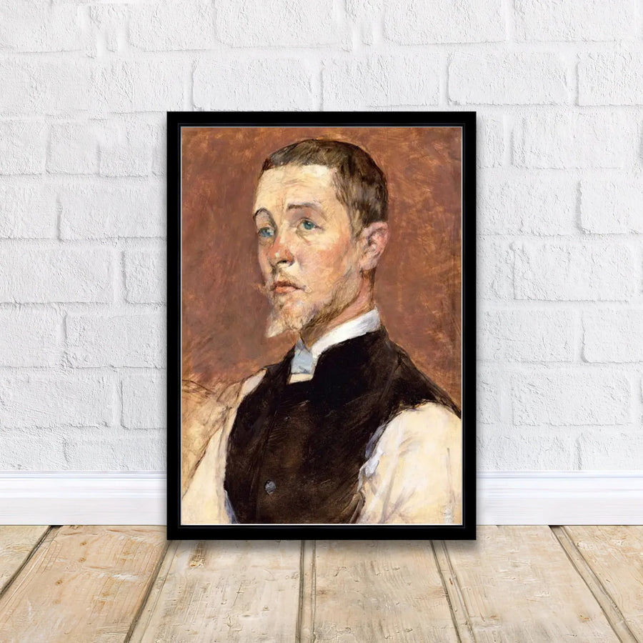 Classic French impressionist portrait artwork of Albert Grenier featuring rich oil paint textures from Paris, France. MapYourDreams delivers archival framed, unframed paper, and canvas prints for living rooms.