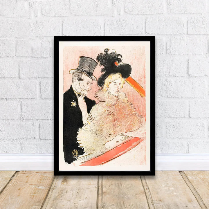 Classic French opera box poster print of At The Concert (1896), Henri de Toulouse-Lautrec featuring a well-dressed audience in Paris, France. MapYourDreams delivers archival framed wall art, unframed fine art paper prints, and gallery canvas prints ideal for decorating living rooms.