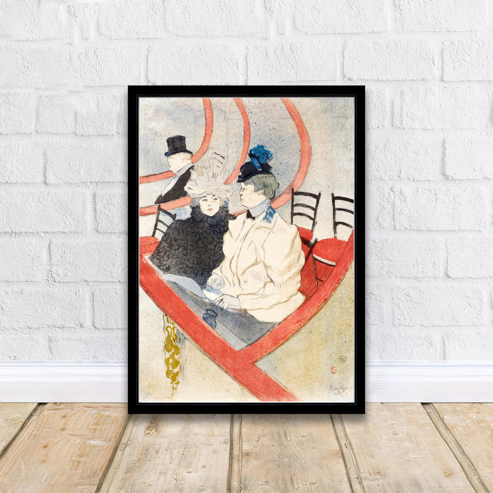 Belle Époque theatrical artwork Box In The Grand Tier (1897), Henri de Toulouse-Lautrec capturing French culture at Théâtre des Variétés in Paris, France. Discover custom framed prints, unframed poster options, and stretched canvas decor at MapYourDreams to curate fine art walls.