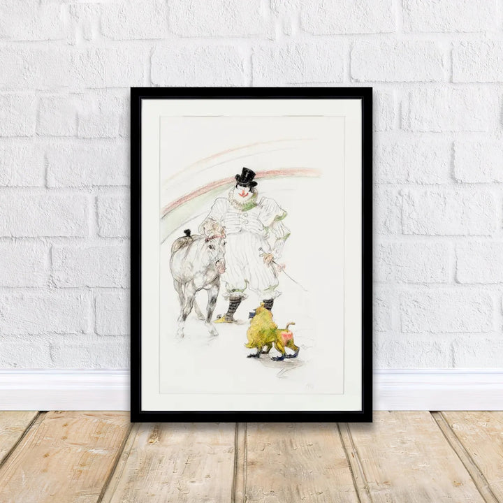 Belle Époque performance artwork Cheval Et Singe Dresses (1899), Henri de Toulouse-Lautrec illustrating circus ring acts in Neuilly-sur-Seine near Paris, France. Discover custom framed prints, unframed poster options, and stretched canvas decor at MapYourDreams to curate fine art walls.