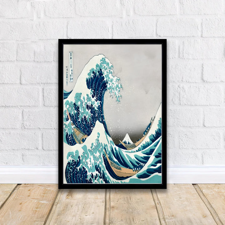 Asian coastal wall art by artist Katsushika Hokusai featuring Great Wave Off Kanagawa print from a historic Tokyo museum collection. MapYourDreams delivers archival framed, unframed paper, and gallery canvas prints.