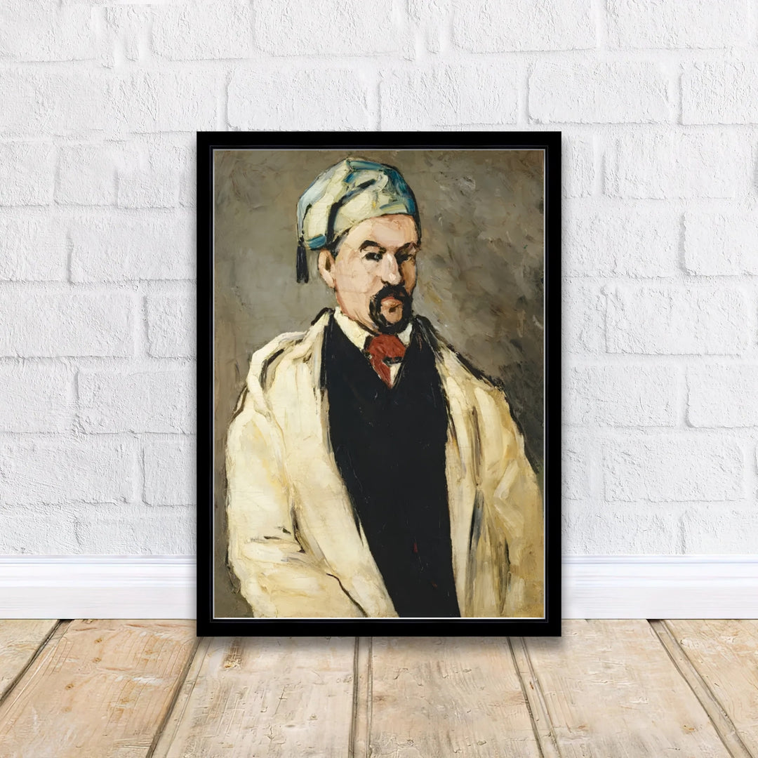 Early Post-Impressionist fine art poster of Paul Cezanne The Artists Uncle Dominique 1866 illustrating bold knife technique in Aix-en-Provence France. MapYourDreams delivers archival framed wall art, unframed paper prints, and gallery canvas wall decor designed to enhance study rooms.