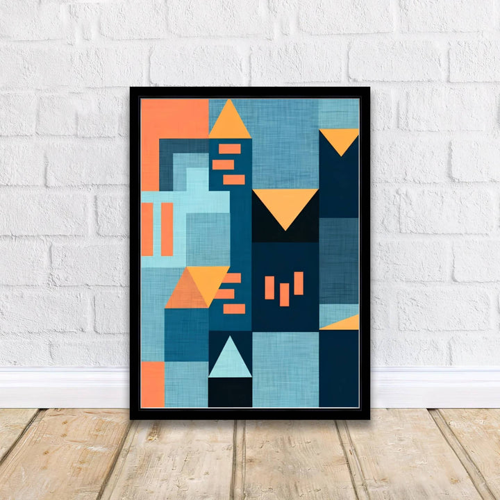 Imbued with a timeless sense of architectural wonder, this artistic Paul Klee Golden Twilight Architecture Poster wall art rendering balances dark navy washes with precise, meditative graphic window details. Offered by MapYourDreams, this artwork is available in flexible options including unframed paper, custom wooden frames, and gallery canvas wraps.