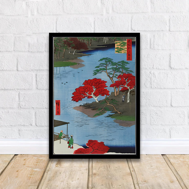 Asian landscape wall art Akiba Shrine Ukeji by artist Utagawa Hiroshige featuring Akiba Shrine Ukeji print from the 100 Famous Views of Edo in Akiba Shrine Ukeji. MapYourDreams delivers archival framed, unframed paper, and gallery canvas prints.