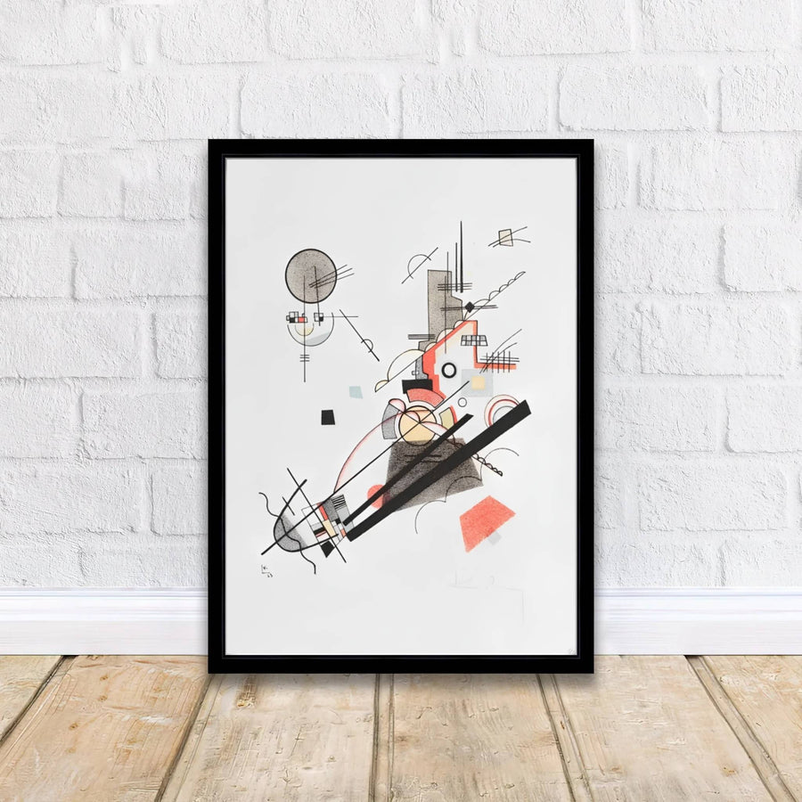 Rich in historical significance and modernist poise, this Wassily Kandinsky Joyful Ascent depiction of diagonal vectors brings sophisticated Bauhaus elegance into contemporary living environments. Through MapYourDreams, customers can explore various customization choices for this wall art, including unframed editions, handcrafted frames, and durable gallery canvas wraps for seamless decorating.