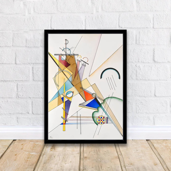 This captivating geometric masterpiece highlights Wassily Kandinsky&