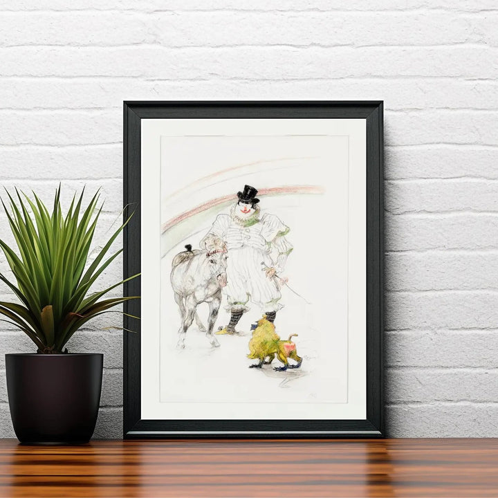 Classic French circus poster print of Cheval Et Singe Dresses (1899), Henri de Toulouse-Lautrec depicting pastel crayon animal sketches in Paris, France. MapYourDreams delivers archival framed wall art, unframed fine art paper prints, and gallery canvas prints for residential room decor.