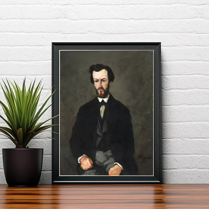 Classical French portrait print of Paul Cezanne Antony Valabregue 1866 capturing a gentleman in Aix-en-Provence France. Select custom framed wall art, unframed paper poster prints, or gallery canvas formats at MapYourDreams for a cohesive fine art gallery display.