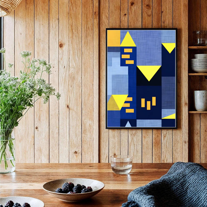 Highlighting the pioneering vision of Bauhaus abstraction developed across German design academies, this historic Paul Klee Blue Night (Blaue Nacht) decor piece serves as an arresting focal point for studies and offices. Offered by MapYourDreams, this artwork is available in flexible options including unframed paper, custom wooden frames, and gallery canvas wraps.
