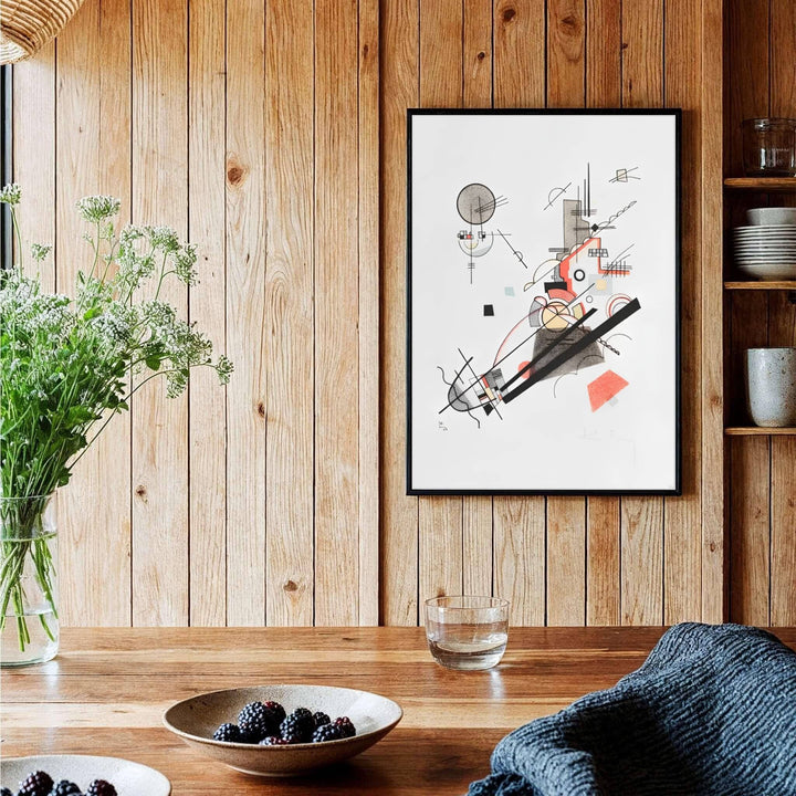 The mesmerizing contrast between sharp ascending lines and delicate circular motifs in this Wassily Kandinsky Joyful Ascent composition creates an atmosphere of serene artistic sophistication. MapYourDreams proudly supplies this fine art print in flexible formats, such as archival paper posters, custom-fitted frames, and ready-to-display gallery canvas wraps for any residential or office space.
