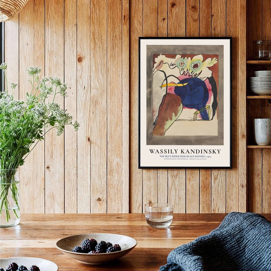 The mesmerizing contrast between the vivid blue rider and the soft autumn meadow in this Wassily Kandinsky The Blue Rider composition creates an atmosphere of serene artistic sophistication. MapYourDreams proudly supplies this fine art print in flexible formats, such as archival paper posters, custom-fitted frames, and ready-to-display gallery canvas wraps for any residential or office space.