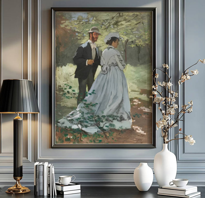 Blending minimalist gallery presentation with sophisticated spatial harmony under classic French impressionist typography, this Bazille And Camille 1865 print represents a high point in fine art. Available via MapYourDreams, choose your preferred finish from unframed paper art print styles, custom framed designs, or dimensional canvas wraps.