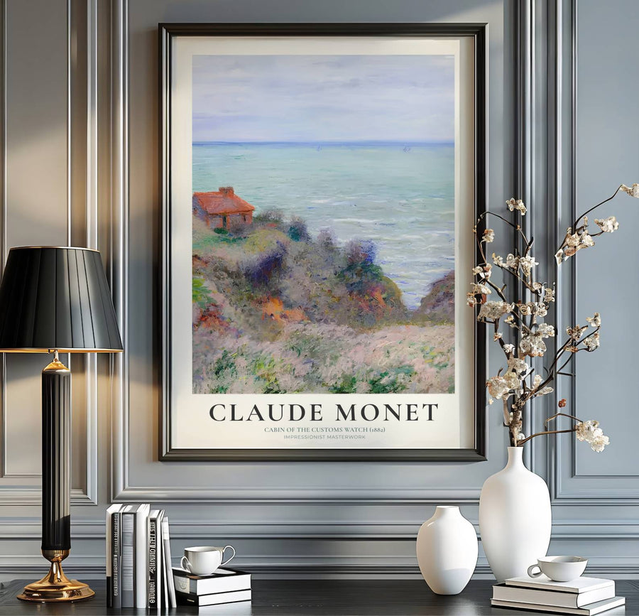Blending minimalist gallery presentation with sophisticated spatial harmony under classic French impressionist typography, this Cabin Of The Customs Watch 1882 print represents a high point in fine art. Available via MapYourDreams, choose your preferred finish from unframed paper art print styles, custom framed designs, or dimensional canvas wraps.